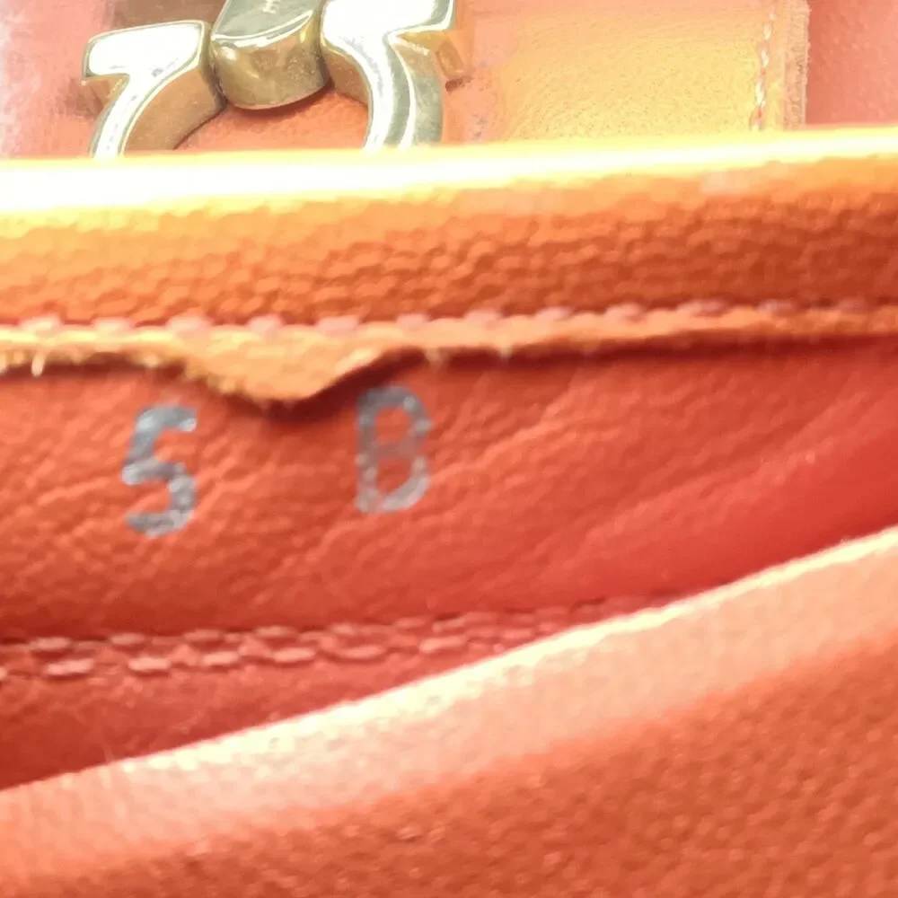 Salvatore Ferragamo Gancini Mule Women's Shoes Size 5 B Burnt Orange